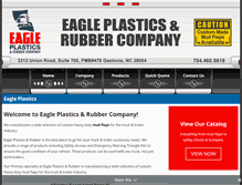 Tablet Screenshot of eagleplasticsmudflaps.com